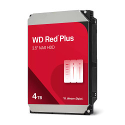 Western Digital WD40EFZZ Red Plus WD40EFZZ, 4 TB, 5400 RPM, 128 MB, 3.5", Serial ATA III