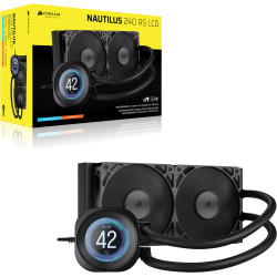 Corsair CW-9061031-WW Nautilus 240 RS LCD, Sistema de refrigeración líquida todo en uno, 12 cm, 420 RPM, 2100 RPM, Negro 2
