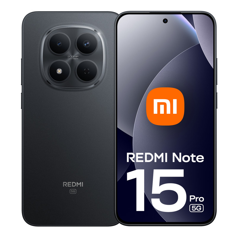 Xiaomi MZB0M27EU Redmi Note 15 Pro 5G, 17,4 cm (6.83"), 2772 x 1280 Pixeles, 8 GB, 256 GB, 200 MP, Negro