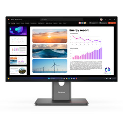 Lenovo 64B2GAT1EU ThinkVision P24Q-40 Monitor, 60,5 cm (23.8"), 2560 x 1440 Pixeles, Quad HD, LCD, 6 ms, Negro