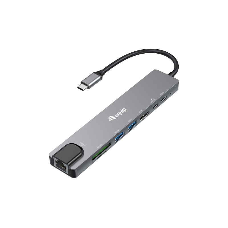 Equip 133497 133497, Alámbrico, USB Tipo C, 100 W, 1000 Mbit/s, 1000BASE-T, IEEE 802.3ab