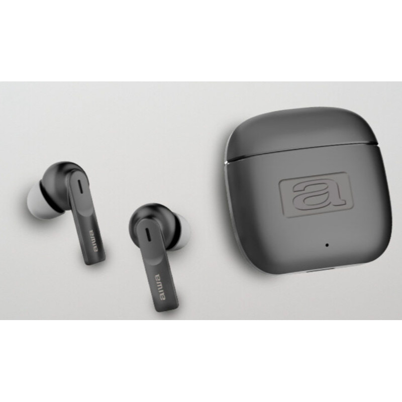 Aiwa EBTW-200 EBTW-200, True Wireless Stereo (TWS), 70 - 19000 Hz, Llamadas/Música, 264 g, Auriculares, Negro