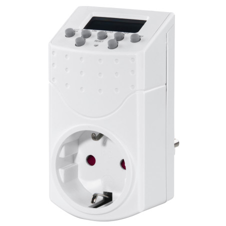 Hama 00223306 Mini, Programador eléctrico semanal, Blanco, Digital, 133 g, 90 mm, 230 mm