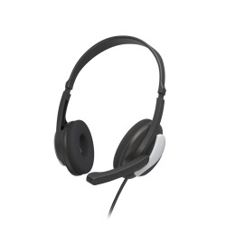 Hama 00139931 | "HS-P100 V2" Auriculares de oficina para PC, estéreo, negro, Alámbrico, Oficina/Centro de llamadas, 20 -