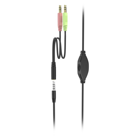 Hama 00139931 | "HS-P100 V2" Auriculares de oficina para PC, estéreo, negro, Alámbrico, Oficina/Centro de llamadas, 20 -