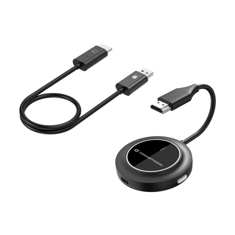 Conceptronic ATHERIC02B ATHERIC02B, Mochila, HDMI/USB, 1920 x 1080 Pixeles, Negro, 30 m, USB