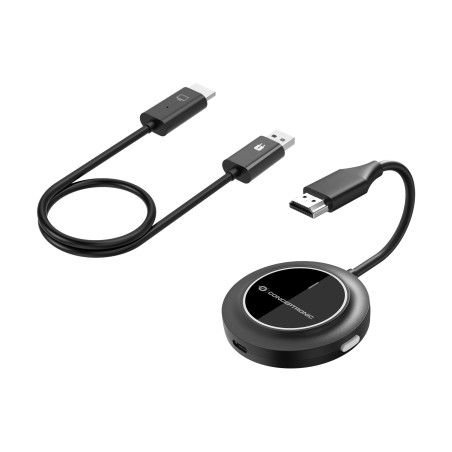 Conceptronic ATHERIC02B ATHERIC02B, Mochila, HDMI/USB, 1920 x 1080 Pixeles, Negro, 30 m, USB