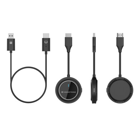 Conceptronic ATHERIC02B ATHERIC02B, Mochila, HDMI/USB, 1920 x 1080 Pixeles, Negro, 30 m, USB