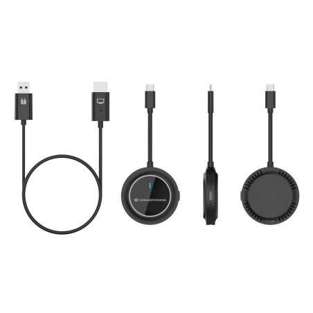 Conceptronic ATHERIC01B ATHERIC01B, Mochila, HDMI/USB, USB Tipo C, 1920 x 1080 Pixeles, Negro, 30 m