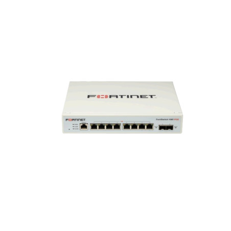 Fortinet FS-108F FS-108F, Gestionado, L2+, Gigabit Ethernet (10/100/1000), Montaje en rack