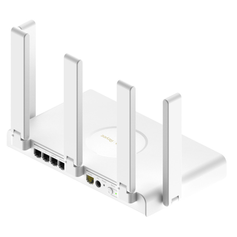 Ruijie Networks RG-EW3000GX RG-EW3000GX, Wi-Fi 6 (802.11ax), Doble banda (2,4 GHz / 5 GHz), Ethernet, Blanco, Router de