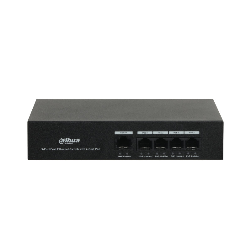 Dahua Technology DH-PFS3005-4ET-36 PoE DH-PFS3005-4ET-36, No administrado, L2, Fast Ethernet (10/100), Energía sobre Ethernet