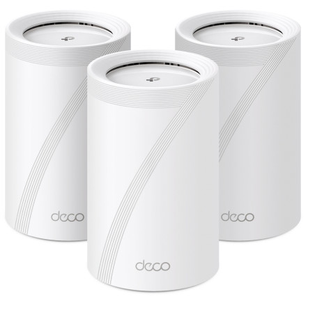 TP-Link DECO BE65(3-PACK) Deco BE65, Blanco, Interno, Sistema de malla, Tribanda (2.4 GHz / 5 GHz / 6 GHz), Wi-Fi 7 (802.11be),