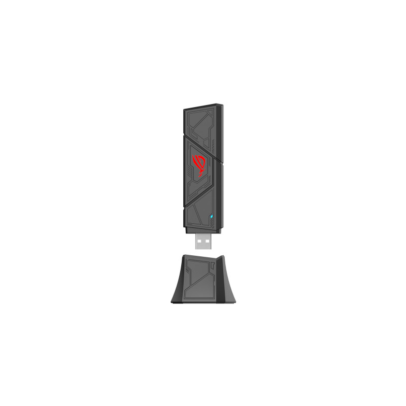 ASUS 90IG09I0-MO0B00 ROG USB-BE92 Wifi 7 BE6500 Tri-Band USB Adapter, Inalámbrico, USB, WLAN, Wi-Fi 7 (802.11be), 6500 Mbit/s,