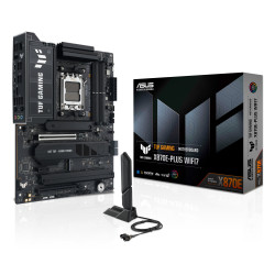 ASUS 90MB1M70-M0EAY0 TUF GAMING X870E-PLUS WIFI7, AMD, Zócalo AM5, AMD Ryzen 7000 Series, AMD Ryzen 8000 Series, AMD Ryzen 2