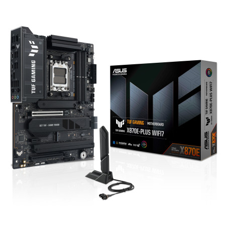 ASUS 90MB1M70-M0EAY0 TUF GAMING X870E-PLUS WIFI7, AMD, Zócalo AM5, AMD Ryzen 7000 Series, AMD Ryzen 8000 Series, AMD Ryzen