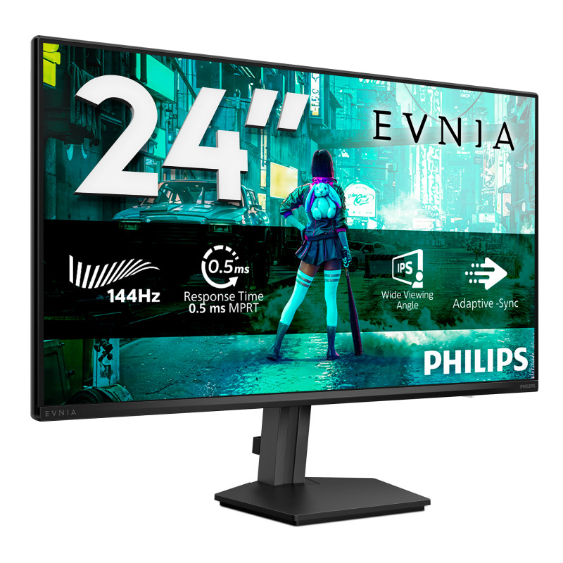 Philips 24M2N3200NF/00 Evnia 3000 24M2N3200NF/00, 60,5 cm (23.8"), 1920 x 1080 Pixeles, Full HD, LCD, 4 ms, Negro