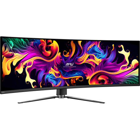 MSI MPG 491CQP QD-OLED MPG 491CQP QD-OLED, 124,5 cm (49"), 5120 x 1440 Pixeles, Dual WQHD, QD-OLED, 0,03 ms, Negro