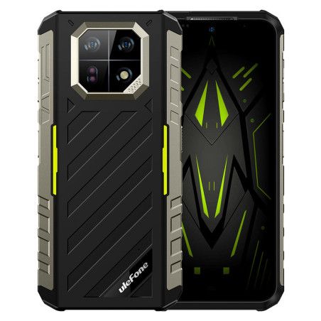 Ulefone 6937748735601 Armor 22, 16,7 cm (6.58"), 8 GB, 256 GB, 64 MP, Android 13, Negro, Verde