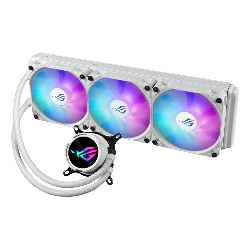 ASUS 90RC00T2-M0UAY0 ROG Strix LC III 360 ARGB White Edition, Kit de refrigeración líquida, 12 cm, Blanco