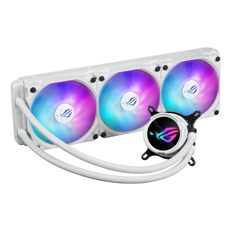 ASUS 90RC00T2-M0UAY0 ROG Strix LC III 360 ARGB White Edition, Kit de refrigeración líquida, 12 cm, Blanco