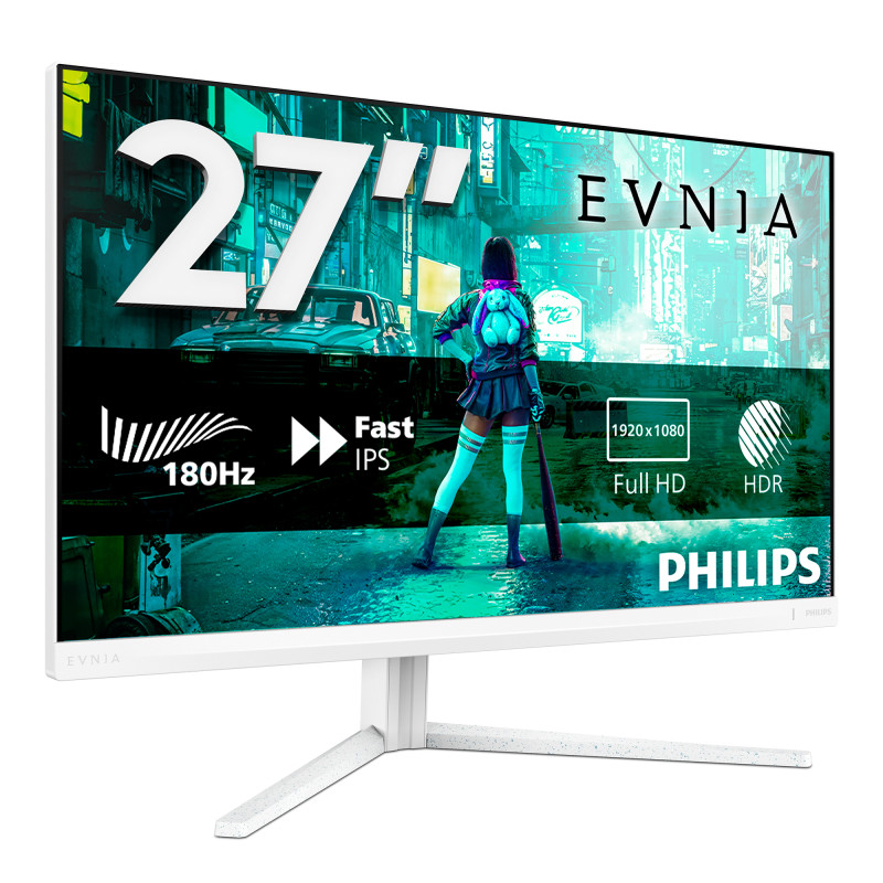 Philips 27M2N3201A/00 Evnia 27M2N3201A/00, 68,6 cm (27"), 1920 x 1080 Pixeles, Full HD, LCD, 1 ms, Blanco