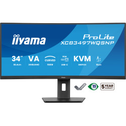 iiyama XCB3497WQSNP-B1 ProLite XCB3497WQSNP-B1, 86,4 cm (34"), 3440 x 1440 Pixeles, UltraWide Quad HD, LED, Negro 2