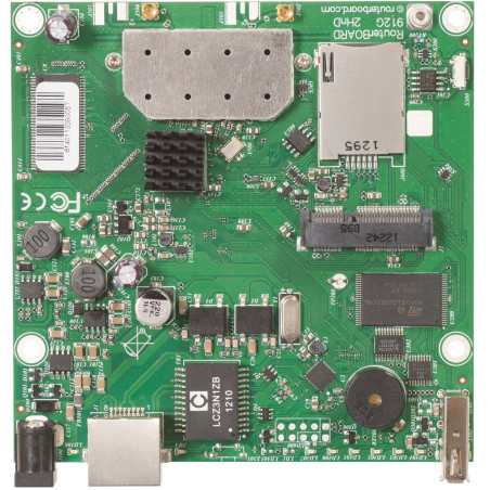 Mikrotik RB912UAG-2HPND RB912UAG-2HPND, Placa base, Enrutador, Banda única (2,4 GHz), Wi-Fi 4 (802.11n), 983,7 Mbit/s, IEEE