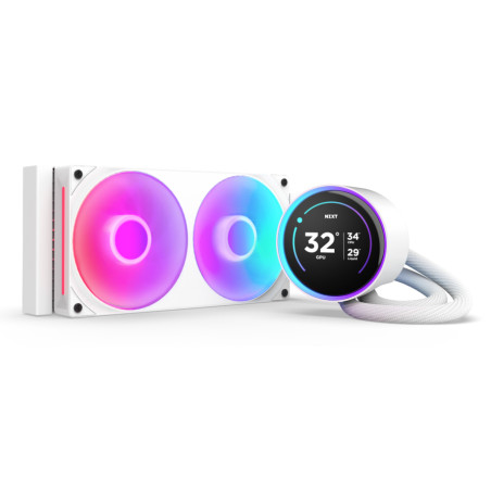 NZXT RL-KR24E-W2 Kraken Elite 240 RGB, Sistema de refrigeración líquida todo en uno, 12 cm, Blanco