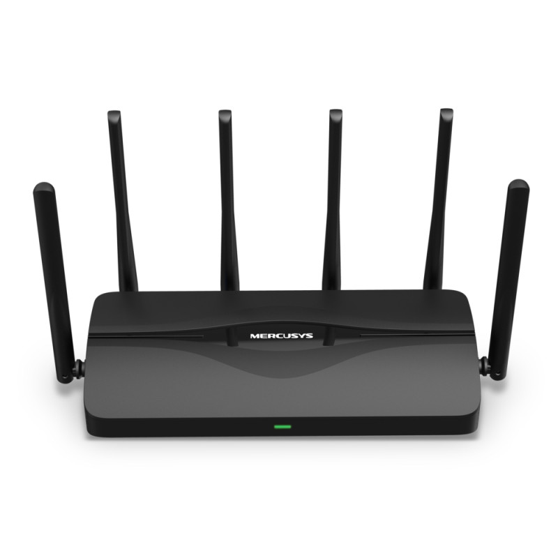 Mercusys MR47BE MR47BE, Wi-Fi 7 (802.11be), Tribanda (2.4 GHz / 5 GHz / 6 GHz), Ethernet, Negro, Router de sobremesa