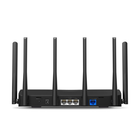 Mercusys MR47BE MR47BE, Wi-Fi 7 (802.11be), Tribanda (2.4 GHz / 5 GHz / 6 GHz), Ethernet, Negro, Router de sobremesa