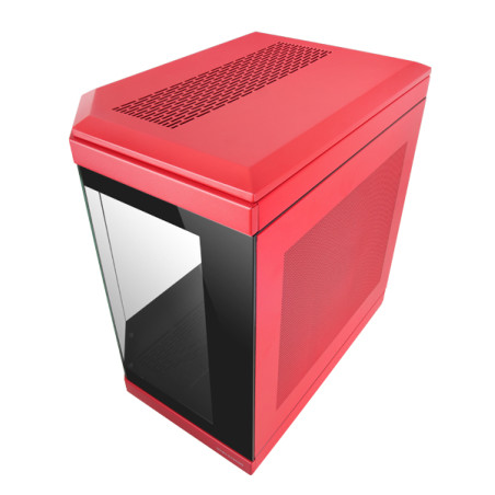 Mars Gaming MC3TR MC-3T, Caja Gaming Custom ATX, Triple Ventana Cristal Templado Continuo, Soporte Refrigeración Líquida