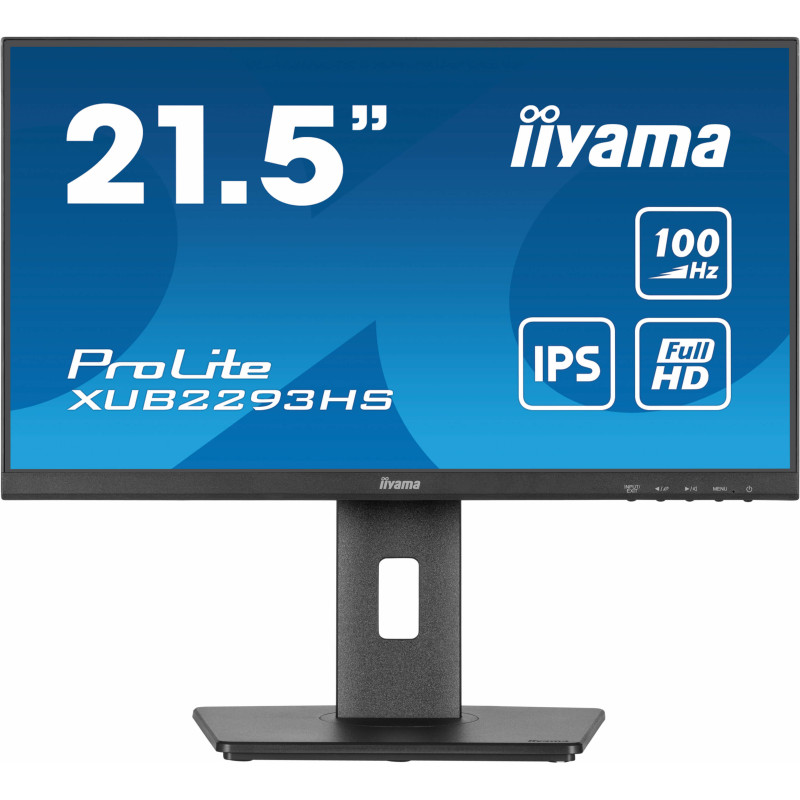 iiyama XUB2293HS-B6 ProLite XUB2293HS-B6, 54,6 cm (21.5"), 1920 x 1080 Pixeles, Full HD, LED, 1 ms, Negro