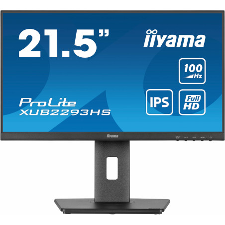 iiyama XUB2293HS-B6 ProLite XUB2293HS-B6, 54,6 cm (21.5"), 1920 x 1080 Pixeles, Full HD, LED, 1 ms, Negro