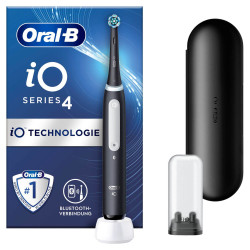 Oral-B 415022 iO Series 4 , Adulto, Cuidados diarios, Sensible, Super sensitive, Blanqueador, Negro, 4 x 30 s, Negro, Alrededor
