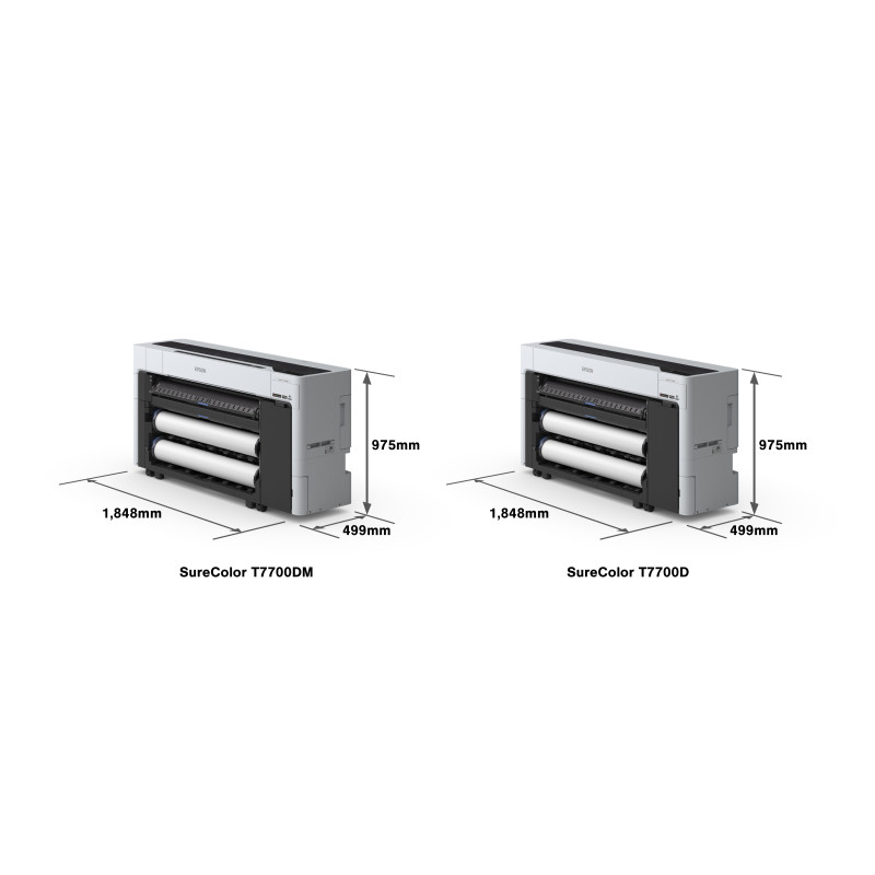 Epson C11CH84301A0 T7700DM, Inyección de tinta, 2400 x 1200 DPI, ESC/P-R, HP-GL, PDF 1.7, PostScript 3, Cian, Magenta, Negro