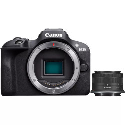 Canon 6052C013 EOS R100 + RF-S 18-45mm F4.5-6.3 IS STM Kit, 24,1 MP, 6000 x 4000 Pixeles, CMOS, 4K Ultra HD, 309 g, Negro