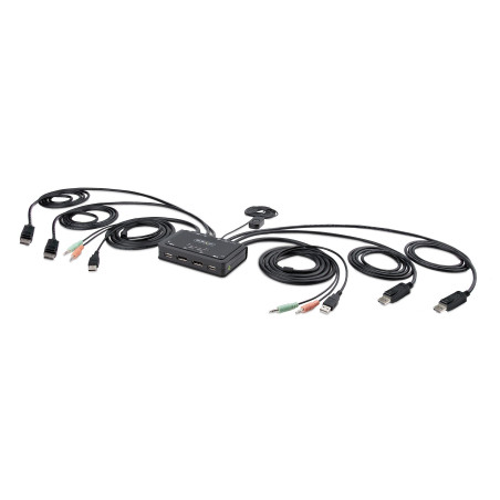 StarTech.com C2-DD46-UA2-CBL-KVM C2-DD46-UA2-CBL-KVM, 4096 x 2160 Pixeles, 4K Ultra HD, Negro