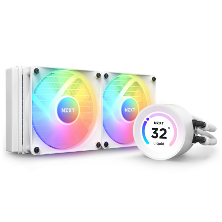NZXT RL-KR24E-W1 Kraken Elite 240 RGB, Sistema de refrigeración líquida todo en uno, 12 cm, Blanco