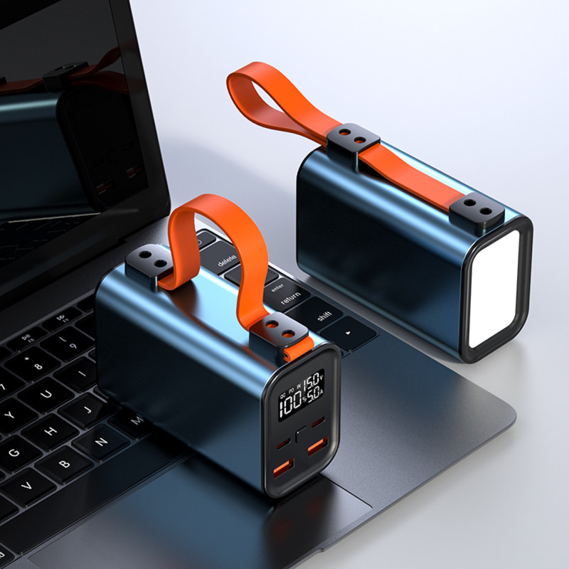Leotec LEPOW100W30K Batería externa para portátiles 100W PD 30.000mAh, 30000 mAh, Ión de litio, Adaptive Fast Charging, 3,7