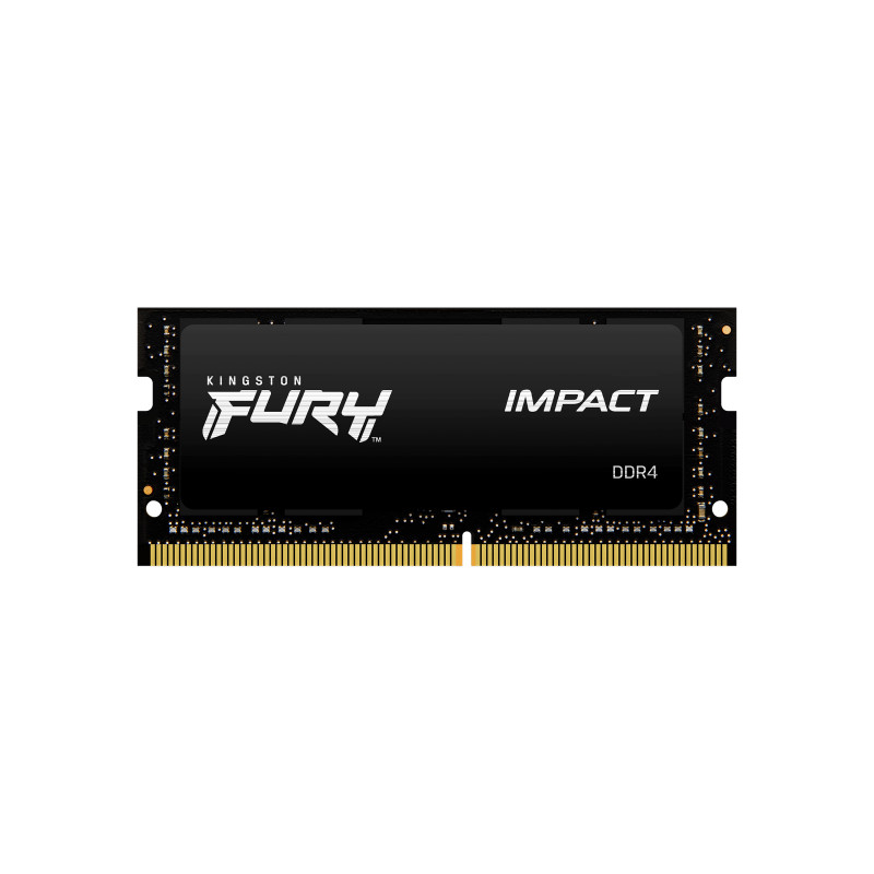 Kingston Technology KF432S20IBK2/64 FURY 64GB 3200MT/s DDR4 CL20 SODIMM (Kit of 2) Impact, 64 GB, 2 x 32 GB, DDR4, 260-pin