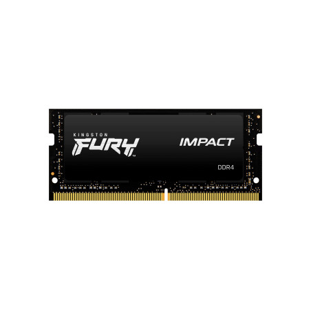 Kingston Technology KF432S20IBK2/64 FURY 64GB 3200MT/s DDR4 CL20 SODIMM (Kit of 2) Impact, 64 GB, 2 x 32 GB, DDR4, 260-pin