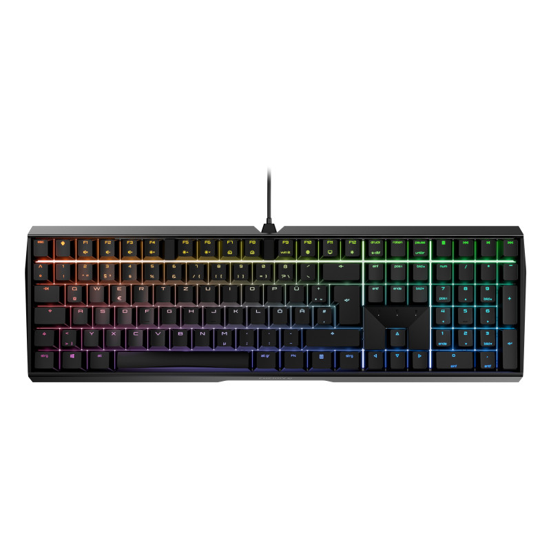 CHERRY G80-3874LXADE-2 MX 3.0S RGB, Alámbrico, USB, Interruptor mecánico, QWERTZ, LED RGB, Negro