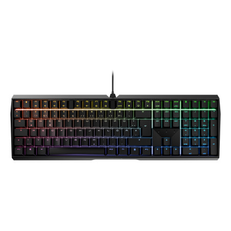 CHERRY G80-3874LXADE-2 MX 3.0S RGB, Alámbrico, USB, Interruptor mecánico, QWERTZ, LED RGB, Negro