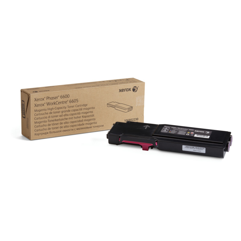 Xerox 106R02230 Cartucho de tóner magenta de gran capacidad para Phaser 6600/WorkCentre 6605 (6000 páginas), 6000 páginas,