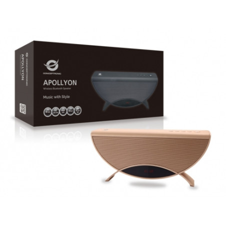 Conceptronic APOLLYON01GL APOLLYON01GL, 10 W, 60 - 18000 Hz, 95 dB, 0,5%, Inalámbrico y alámbrico, 3.0+HS