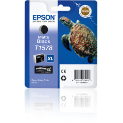 Epson C13T15784010 Turtle Cartucho T1578 negro mate, Alto rendimiento (XL), Negro mate, Tinta a base de pigmentos, 25,9 ml, 1