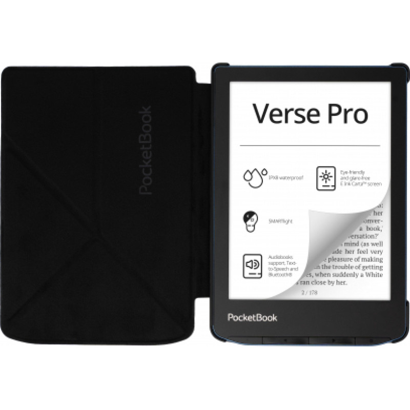 PocketBook H-SO-634-K-WW H-SO-634-K-WW, Funda, Negro, Pocketbook, 15,2 cm (6"), Microfibra, Poliuretano (PU), Verse / Verse Pro