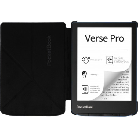 PocketBook H-SO-634-K-WW H-SO-634-K-WW, Funda, Negro, Pocketbook, 15,2 cm (6"), Microfibra, Poliuretano (PU), Verse / Verse Pro