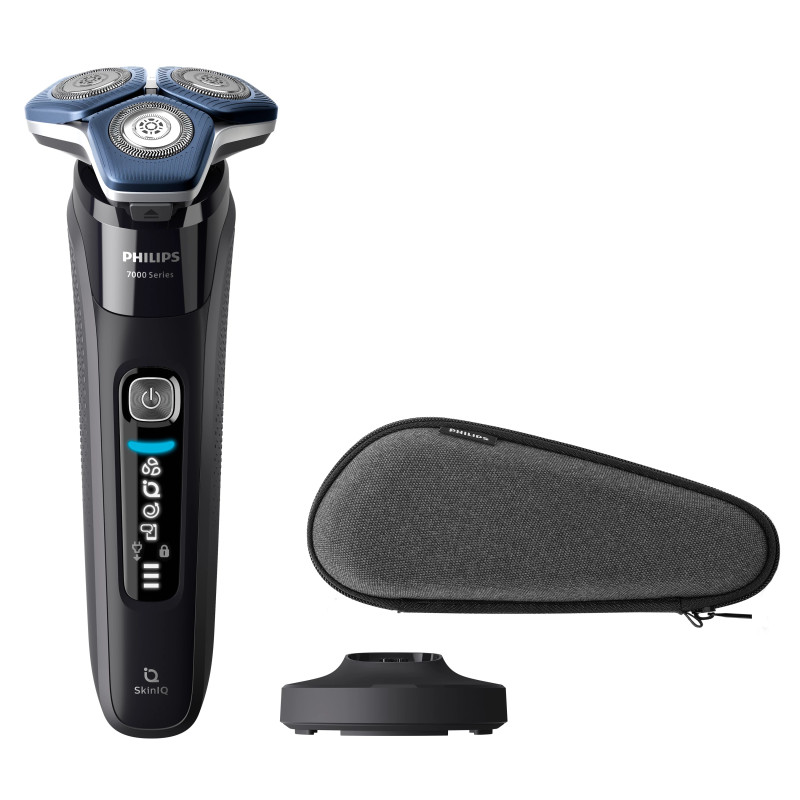 Philips S7886/35 SHAVER Series 7000 S7886/35 Afeitadora eléctrica Seco y Mojado, Máquina de afeitar de rotación, Negro,
